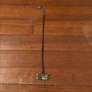 Dragonfly fossil necklace